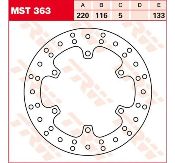 TRW Bremsscheiben für YAMAHA YZF-R6 600 1999-2002