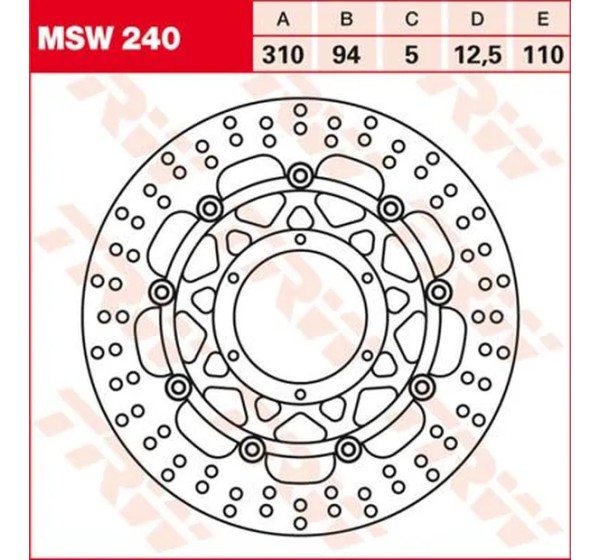 TRW Bremsscheiben für HONDA CBR 600 RR 2003-2021