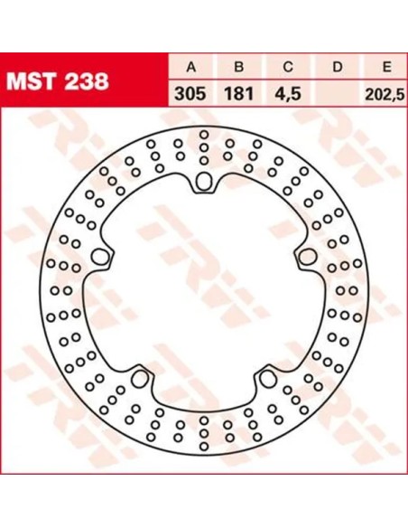 TRW Bremsscheiben für BMW R 1200 GS ABS 2004-2019