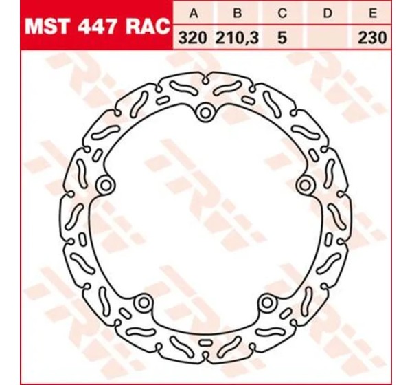 TRW Bremsscheiben für HONDA NC 750 X ABS 2014-2024