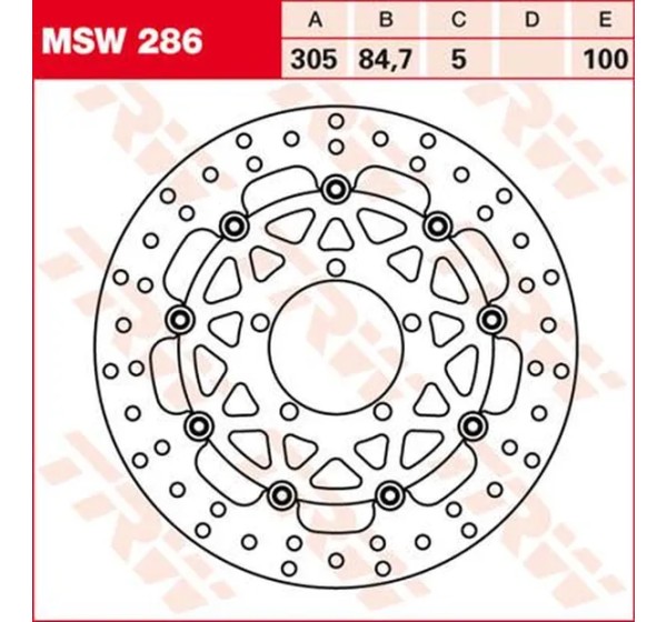TRW Bremsscheiben für TRIUMPH TIGER 800 XC ABS 2011-2018