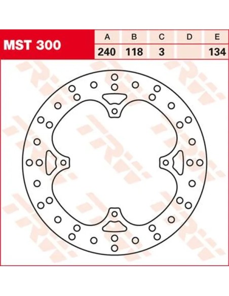 TRW Bremsscheiben für HONDA XR 250 R 1981-2004