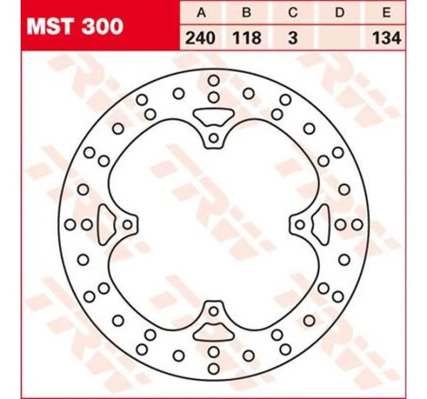 TRW Bremsscheiben für HONDA XR 250 R 1981-2004