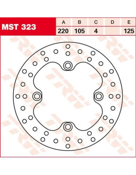 TRW Bremsscheiben für HONDA XL 125 V 2001-2016
