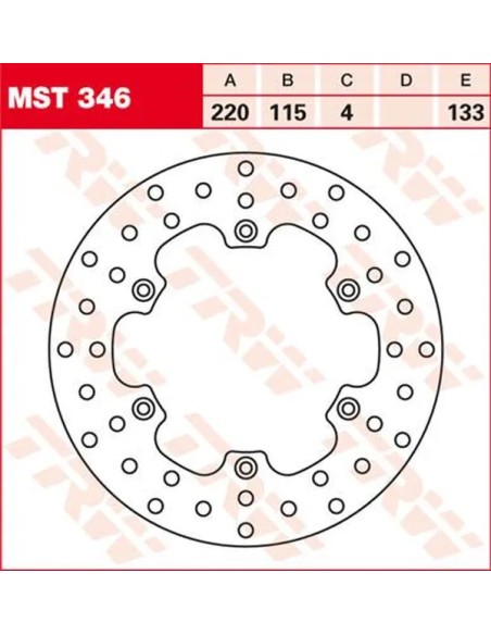 TRW Bremsscheiben für YAMAHA DT 125 R 1988-2002