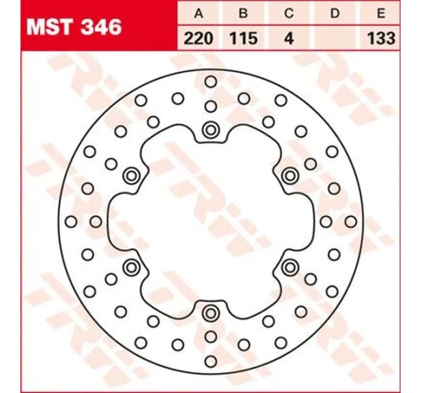TRW Bremsscheiben für YAMAHA DT 125 R 1988-2002