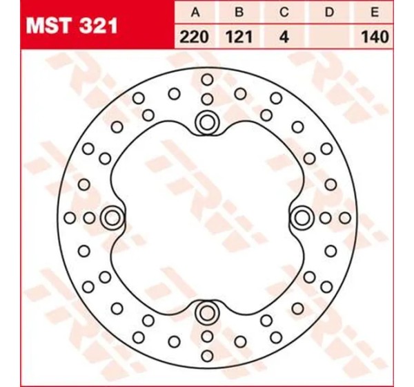 TRW Bremsscheiben für HONDA CR 125 R 1989-2007