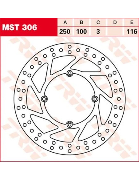 TRW Bremsscheiben für KAWASAKI KX 500 E 1989-2004