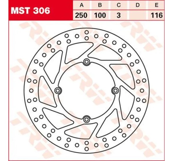 TRW Bremsscheiben für KAWASAKI KX 500 E 1989-2004