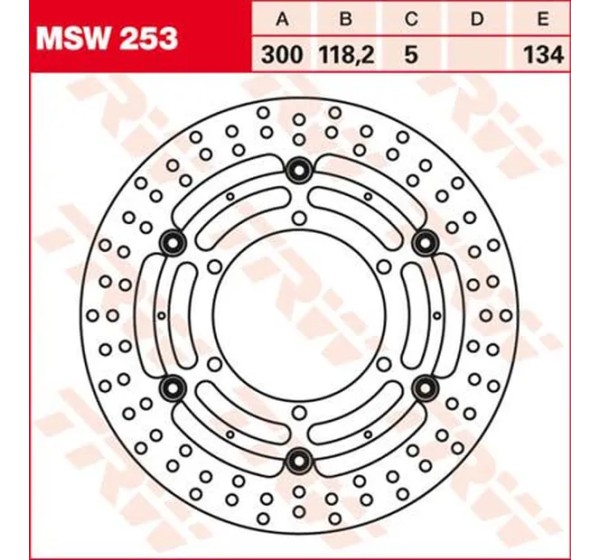 TRW Bremsscheiben für BMW F 800 GS ABS 2008-2019