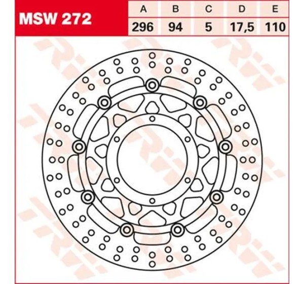TRW Bremsscheiben für HONDA CBR 300 R ABS 2014-2022