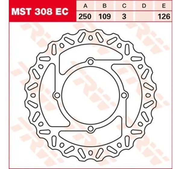 TRW Bremsscheiben für KAWASAKI KX 450 F 2006-2020