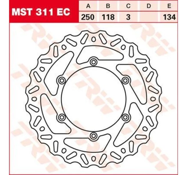 TRW Bremsscheiben für SUZUKI RM 250 1988-2012