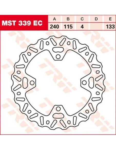 TRW Bremsscheiben für KAWASAKI KX 250 F 2004-2020
