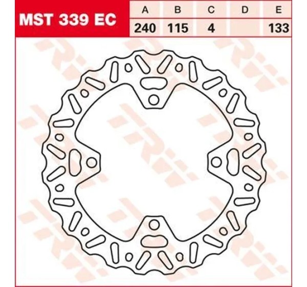 TRW Bremsscheiben für KAWASAKI KX 250 F 2004-2020