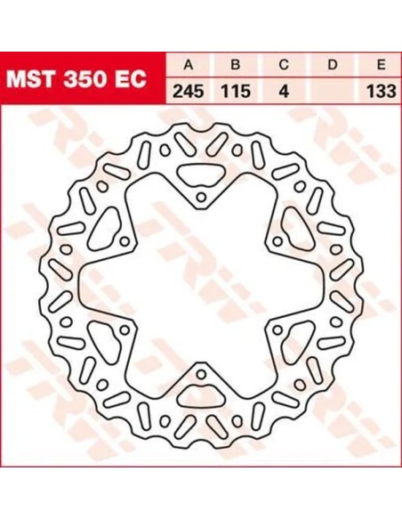 TRW Bremsscheiben für YAMAHA YZ 250 F 2002-2023