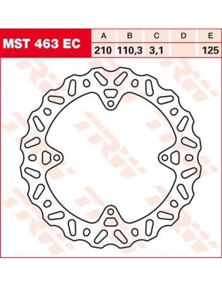 TRW Bremsscheiben für KTM SX 85 17/14 2011-2023