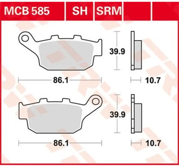 TRW Bremsbeläge & Bremsbacken für HONDA RS 250 R 1990-2009