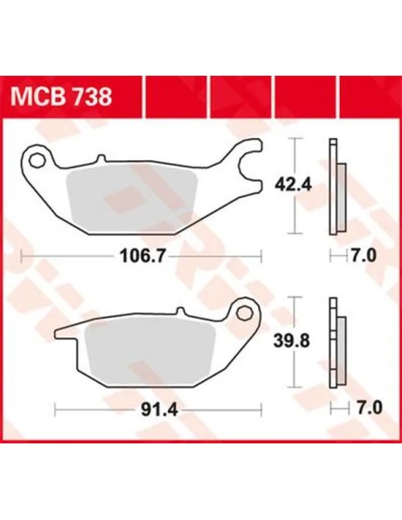 TRW Bremsbeläge & Bremsbacken für HONDA XL 125 V 2001-2016