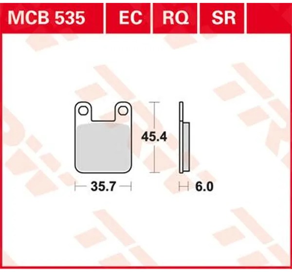 TRW Bremsbeläge & Bremsbacken für PEUGEOT JET FORCE 50 C-TECH 2005-2016