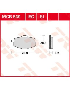 EC Series Keramik-Bremsbeläge