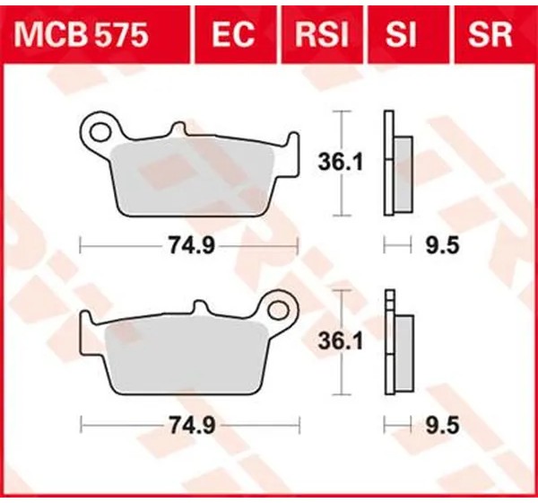 TRW Bremsbeläge & Bremsbacken für SUZUKI RM 250 1996-2012