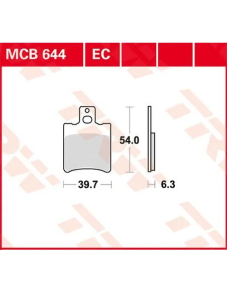 TRW Bremsbeläge & Bremsbacken für MBK NITRO 50 1997-2017