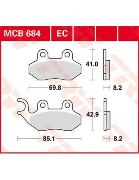 TRW Bremsbeläge & Bremsbacken für SYM RED DEVIL 50 1998-2013
