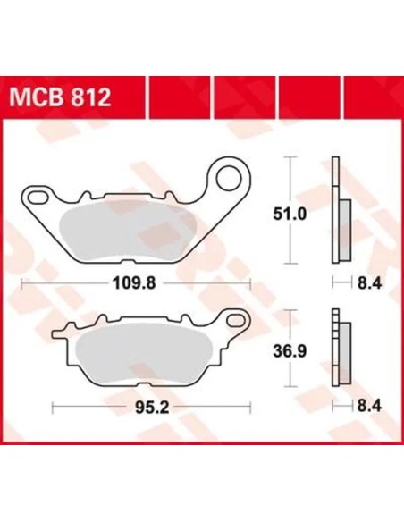TRW Bremsbeläge & Bremsbacken für YAMAHA YBR 125 2007-2016