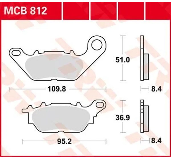 TRW Bremsbeläge & Bremsbacken für YAMAHA YBR 125 2007-2016