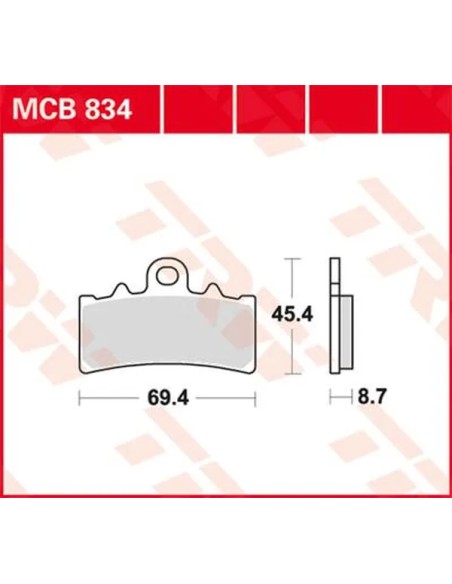 TRW Bremsbeläge & Bremsbacken für KTM DUKE 125 ABS 2013-2023