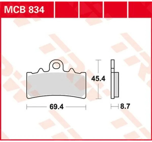 TRW Bremsbeläge & Bremsbacken für KTM DUKE 125 ABS 2013-2023