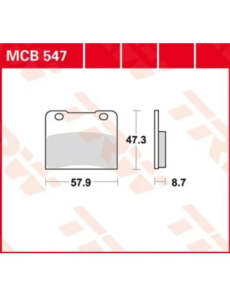 TRW Bremsbeläge & Bremsbacken für SUZUKI RG 250 C 1986-1988