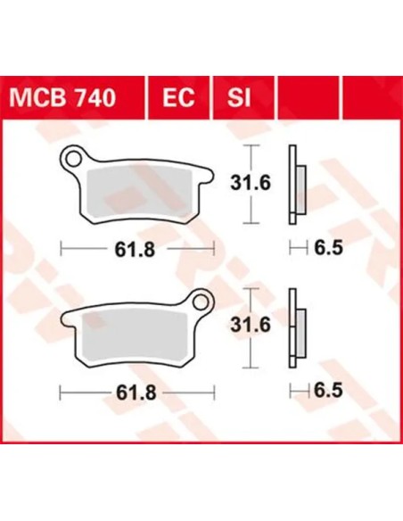 TRW Bremsbeläge & Bremsbacken für KTM SX 65 2002-2022