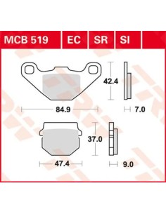 SI Series gesinterte Offroad-Bremsbeläge