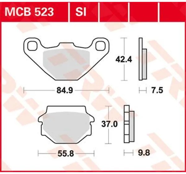 TRW Bremsbeläge & Bremsbacken für KAWASAKI KMX 125 1986-2002