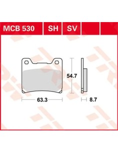 SH Series gesinterte Hinterrad-Bremsbeläge