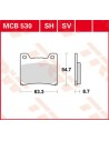 SH Series gesinterte Hinterrad-Bremsbeläge