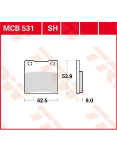 SH Series gesinterte Hinterrad-Bremsbeläge
