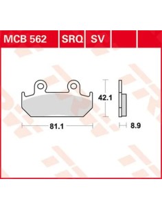 SV Series gesinterte Bremsbeläge