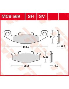 SV Series gesinterte Bremsbeläge