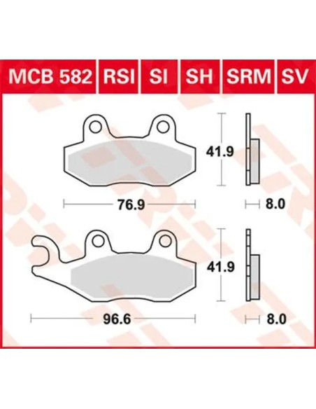 TRW Bremsbeläge & Bremsbacken für KAWASAKI KLF 300 4X4 1989-2005