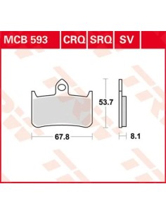 SV Series gesinterte Bremsbeläge