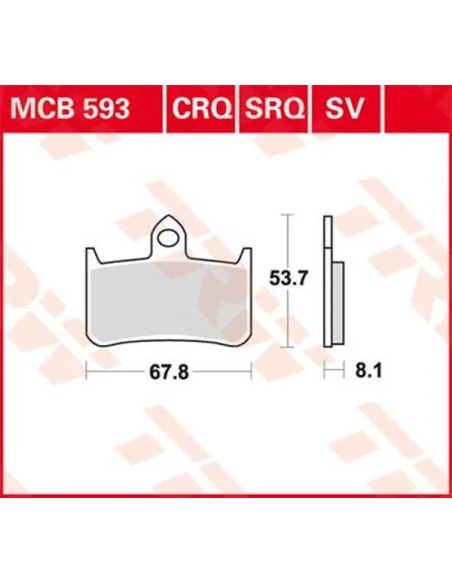 TRW Bremsbeläge & Bremsbacken für HONDA RS 250 R 1991-2009