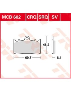 SV Series gesinterte Bremsbeläge