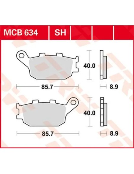 TRW Bremsbeläge & Bremsbacken für SUZUKI DL 650 ABS 2007-2024