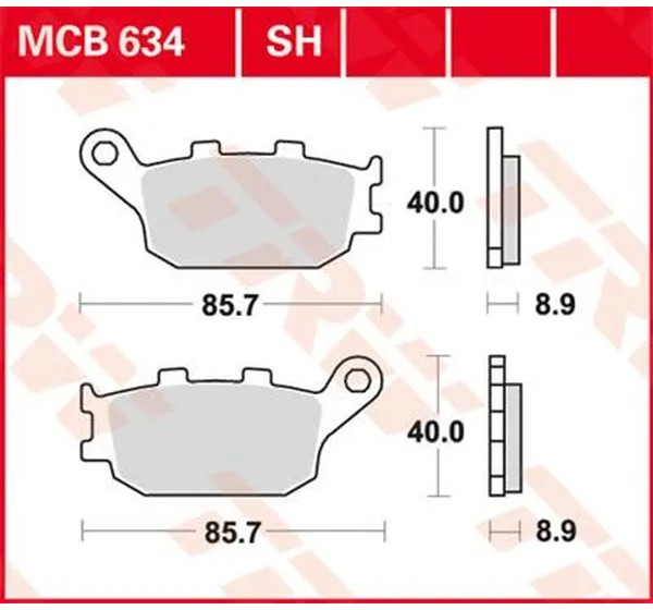 TRW Bremsbeläge & Bremsbacken für SUZUKI DL 650 ABS 2007-2024