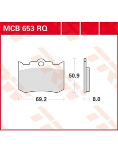 RQ Series organische Sports Bremsbeläge