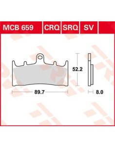 SV Series gesinterte Bremsbeläge