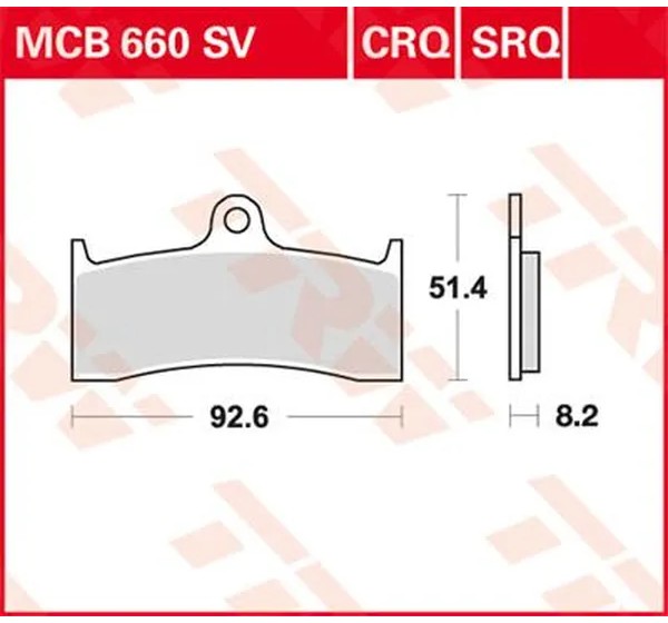 TRW Bremsbeläge & Bremsbacken für MV AGUSTA F4 1000 S 2004-2008